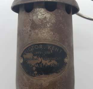 Victor Kent - Wolf safety mining lamp - as per photo
