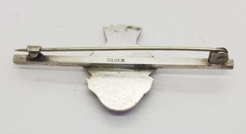 HMS Hermis Silver sweetheart brooch - as per photo