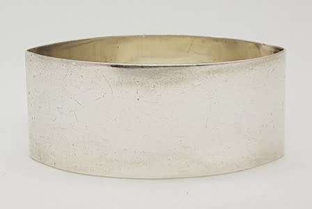 Hallmark Silver serviette ring - engraved -  weight 24g as per photo