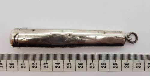 Hallmark Silver pipe mouthpiece holder weight 17.2g - as per photo