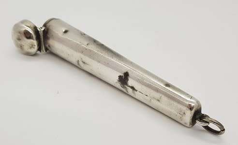 Hallmark Silver pipe mouthpiece holder weight 17.2g - as per photo