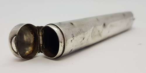 Hallmark Silver pipe mouthpiece holder weight 17.2g - as per photo