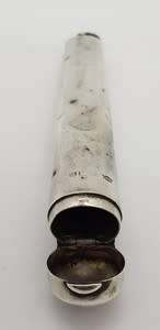 Hallmark Silver pipe mouthpiece holder weight 17.2g - as per photo