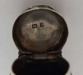 Hallmark Silver pipe mouthpiece holder weight 17.2g - as per photo