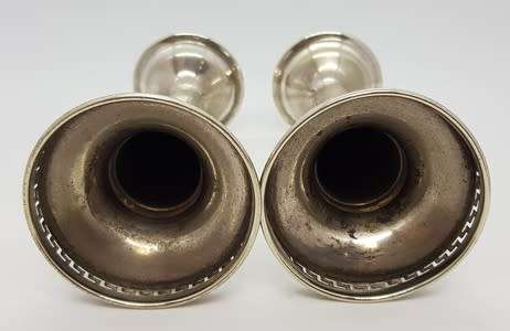 Pair of EPNS candle holders - as per photo