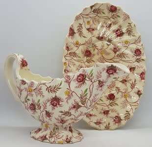 Copeland Spode Rosebud Chintz 1920s gravy boat - as per photo
