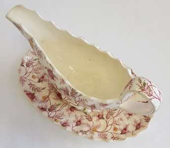 Copeland Spode Rosebud Chintz 1920s gravy boat - as per photo