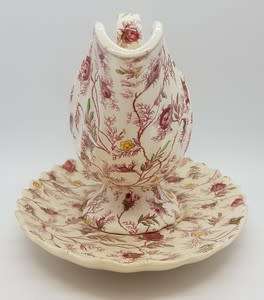 Copeland Spode Rosebud Chintz 1920s gravy boat - as per photo