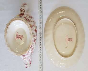 Copeland Spode Rosebud Chintz 1920s gravy boat - as per photo