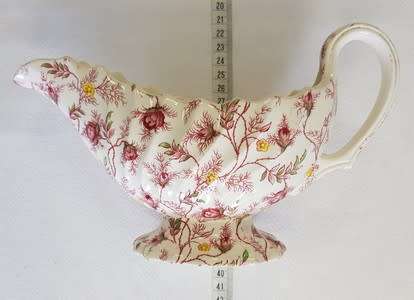 Copeland Spode Rosebud Chintz 1920s gravy boat - as per photo