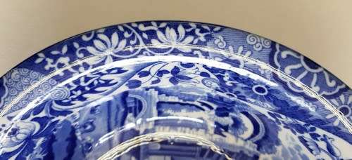 Pair of Copeland Spode Italian salad bowls - one bowl chip repaired - as per photo