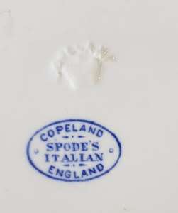 Pair of Copeland Spode Italian salad bowls - one bowl chip repaired - as per photo