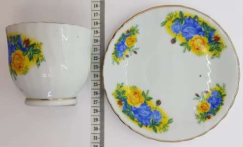 Cup and Saucer made in China - as per photo