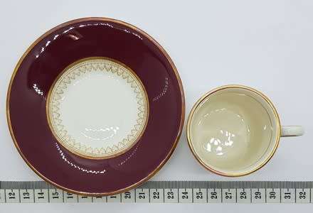 Simpsons Potters Ambassador Ware Dematisse tea cup and saucer made in England as per photo
