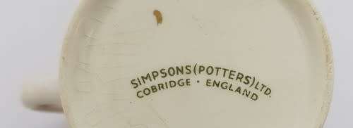 Simpsons Potters Ambassador Ware Dematisse tea cup and saucer made in England as per photo
