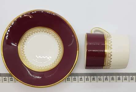 Simpsons Potters Ambassador Ware Dematisse tea cup and saucer made in England as per photo