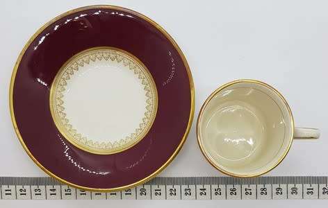 Simpsons Potters Ambassador Ware Dematisse tea cup and saucer made in England as per photo