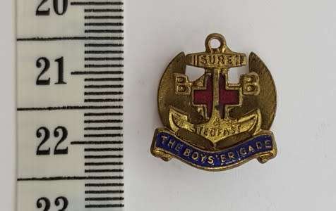 The Boy`s Brigade Bottonhole Badge as per photo