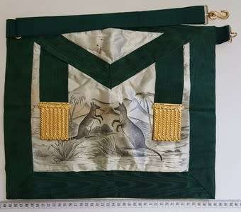RAOB Apron, neck piece 2 jewels dating from 1960`s as per photo