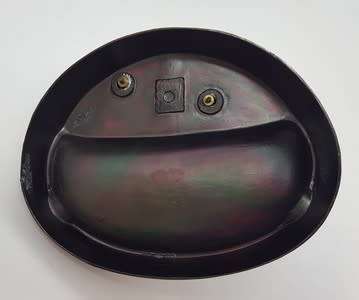 Pair of metal wildlife Ashtrays as per photo