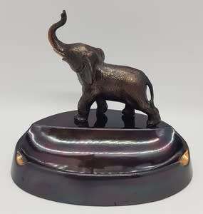 Pair of metal wildlife Ashtrays as per photo