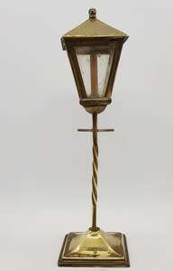 Brass lamp post height 20cm as per photo