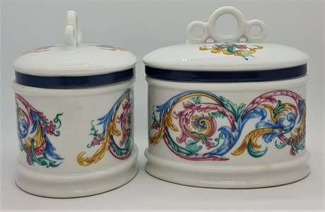 Pair of Vintage Palais de Versailles cottonwool holders as per photo