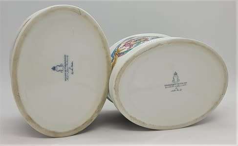 Pair of Vintage Palais de Versailles cottonwool holders as per photo