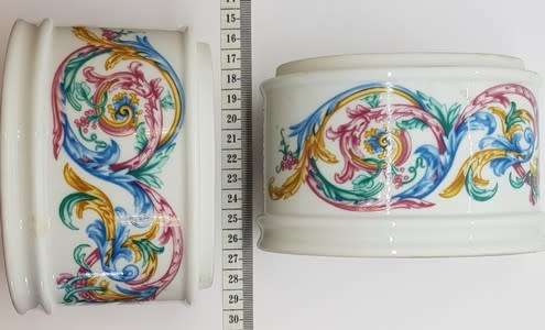 Pair of Vintage Palais de Versailles cottonwool holders as per photo