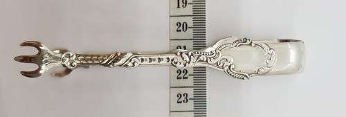 Hallmarked 925 sterling silver sugar tongs weight 16.25g as per photo