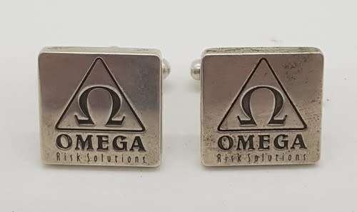 Pair of Omega 925 Sterling Silver Cufflinks, weight 21g as per photo