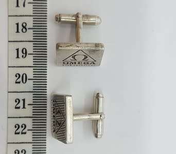 Pair of Omega 925 Sterling Silver Cufflinks, weight 21g as per photo