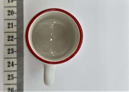 Miniature beer mug with locomotive picture height 4.5cm - as per photo