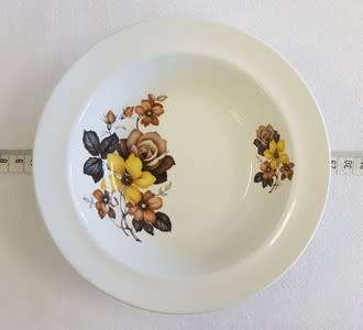 Royal Tudor Ware Ironstone pudding bowl set incl 1 large bowl and 6 dessert bowls as per photo