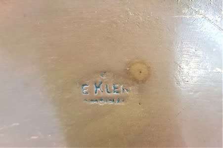 Vintage De Klerk Copper bedpan with wooden handle - as per photo