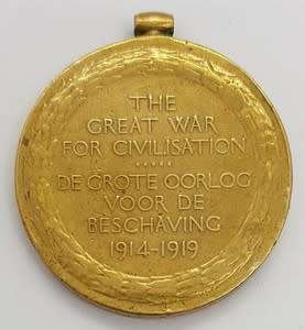 WWI Victory medal issued to 925 Condr. AW Sterley - S. A. S. C. as per photo