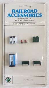 Bachmann Railroad Accessories park assortment HO Scale sealed packaging as per photo