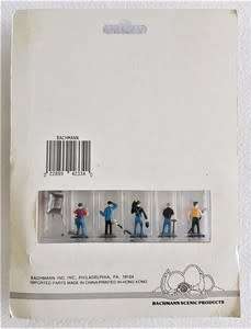 Bachmann mini people hand decorated in HO Scale in packaging as per photo