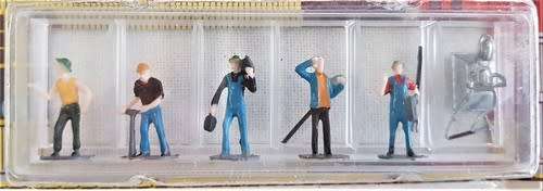 Bachmann mini people hand decorated in HO Scale in packaging as per photo