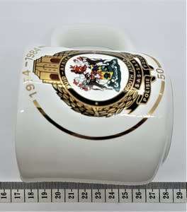 1984 SA Railway Police 50 year commemerative beer mug - as per photo