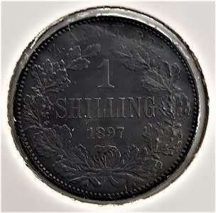 1897 ZAR Kruger 1 Shilling almost unc  as per scan