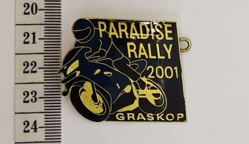 Paradise Rally 2001 Graskop pin badge