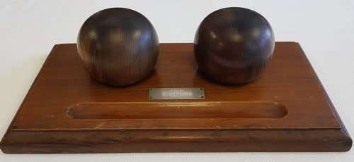 Vintage Wood Inkwell 32x17cm as per photo