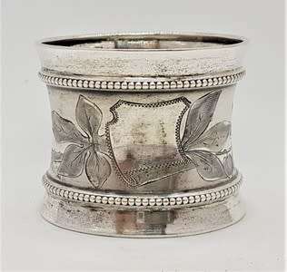 Antique Silver napkin ring, unknown hallmark - as per photo