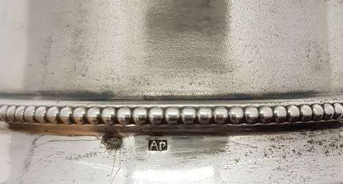 Antique Silver napkin ring, unknown hallmark - as per photo