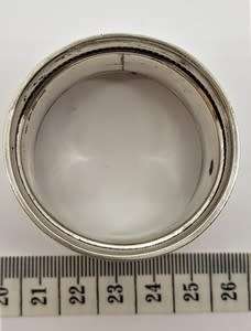 Antique Silver napkin ring, unknown hallmark - as per photo