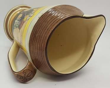 Royal Doulton `Desert scene` jug with hairline crack - as per photo