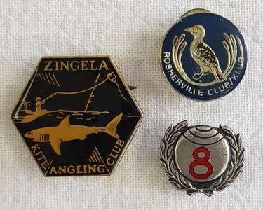 Lot of 7 assorted pin badges - as per photo
