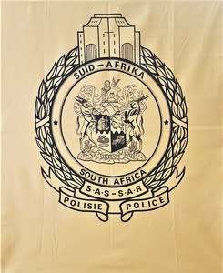 SA Railway Police 50 year banner flag (310 cm x 93 cm)