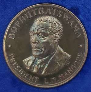 1977 - 1982 Bophuthatswana President L M Mangope Medallion - as per photo